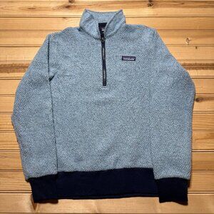 Patagonia Woolyester Sweater 1/2 Zip Mock Neck Fleece Pullover Jacket - XS